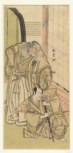 Actors Nakamura Nakazo I and Ichikawa Danjuro V as Nobles by Katsukawa Shunjo