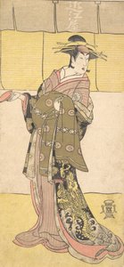 An Actor of the Segawa Line Tomisaburo as a Courtesan by Katsukawa Shunko