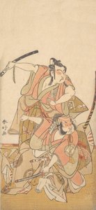 The Actor Ichikawa Yaozo II in the Role of Soga no Goro by Katsukawa Shunko