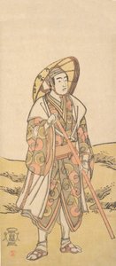 The Third Sawamura Sojuro as a Pilgrim to Kannon Shrine