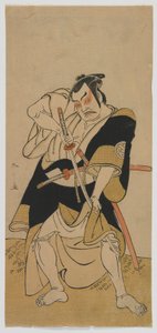 Kabuki Actor Nakamura Sukegoro II as a Samurai by Katsukawa Shunsho