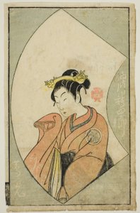 The Actor Anegawa Shinshiro II, from "A Picture Book of Stage Fans" by Katsukawa Shunsho