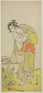 The Actor Ichikawa Danjuro V as Soga no Dozaburo in the Play Shida Yuzuriha Horai Soga, Performed at the Morita Theater in the First Month, 1775