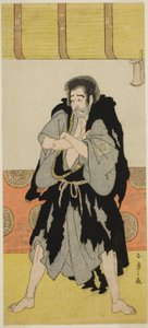 The Actor Ichikawa Danjuro V as the Monk Mongaku Disguised as Seizaemon Bozu in the Play Oakinai Hiru ga Kojima, Performed at the Nakamura Theater in the Eleventh Month, 1784 by Katsukawa Shunsho