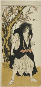 The Actor Ichikawa Danjuro V as the Renegade Buddhist Monk Wantetsu from Okamidani, in the Fifth Scene of the Play Date Nishiki Tsui no Yumitori, Performed at the Morita Theater in the Eleventh Month, 1778 by Katsukawa Shunsho