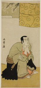 The Actor Ichikawa Monnosuke II as a Buddhist Monk in the Play Edo no Hana Mimasu Soga, Performed at the Nakamura Theater in the Fourth Month, 1783 by Katsukawa Shunsho