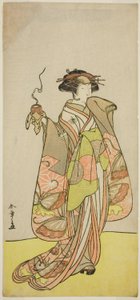 The Actor Ichikawa Monnosuke II as the Courtesan Kewaizaka no Shosho in the Play 