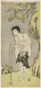 The Actor Nakamura Nakazo I as a Monk, Raigo Ajari, in the Play Nue no Mori Ichiyo no Mato by Katsukawa Shunsho