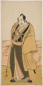 The Actor Nakamura Sukegoro II as Kaminari Shokuro in the Play Hatsumombi Kuruwa Soga, Performed at the Nakamura Theater in the Second Month, 1780 by Katsukawa Shunsho