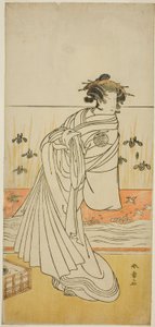 The Actor Nakamura Tomijuro I as the Courtesan Toyama in the Play 