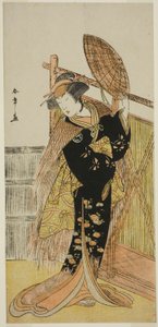 The Actor Segawa Kikunojo III as Michichiba in the Play Azuma no Mori Sakae Kusunoki, Performed at the Ichimura Theater in the Eleventh Month, 1779 by Katsukawa Shunsho