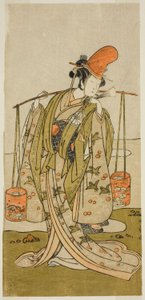 The Actor Segawa Kitsuji III as Murasame in the Play Gohiiki Kanjincho, Performed at the Nakamura Theater in the Eleventh Month, 1773