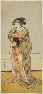 The Actor Yamashita Kinsaku II as Lady Kikusui in the Play Kaeribana Eiyu Taiheiki, Performed at the Nakamura Theater in the Eleventh Month, 1779 by Katsukawa Shunsho