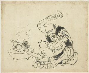 Zen Monk Burning Image of Buddha (T