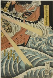 The Ghosts of the Heike Appear in Daimotsu Bay in Settsu Province