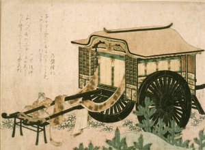 Court Carriage by Katsushika Hokusai