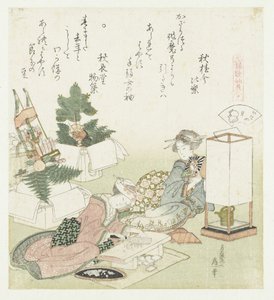Shell Roof (Itayagai) (series title: A Comparison of Genroku Poems and Shells, Genroku kasen kaiawase) by Katsushika Hokusai