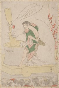Festival Float for the Year of the Rabbit by Katsushika Hokusai