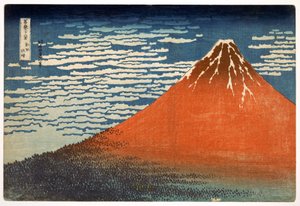 Fuji; Mountains in clear Weather; 1831; from the series 