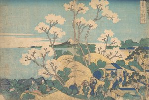 Fuji from Gotenyama at Shinagawa on the Tokaido, ca. 1830-32
