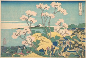 Fuji from Gotenyama on the Tokaido at Shinagawa, from the series Thirty-six Views of Mount Fuji by Katsushika Hokusai