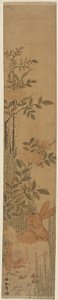 Hares and Roses by Katsushika Hokusai