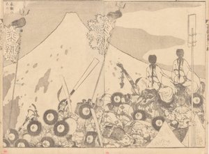 Warriors before Fuji by Katsushika Hokusai