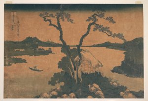 Lake Suwa in Shinano Province, from the series Thirty-six Views of Mount Fuji by Katsushika Hokusai