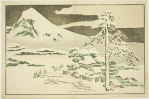 Mount Fuji in Winter, from The Picture Book of Realistic Paintings of Hokusai