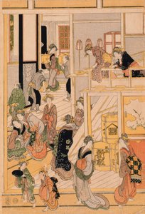 New Years Day at the Teahouse Ogi-ya, c.1810