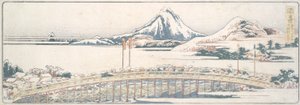 Okazaki, from the Series Fifty-three Posts of Spring Pleasures by Katsushika Hokusai
