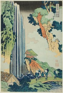 Ono Falls on the Kisokaido Road, from the series Tour of the Waterfalls in Various Provinces by Katsushika Hokusai