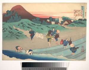 Poem by Empress Jitō, from the series One Hundred Poems Explained by the Nurse