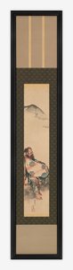 Poet Semimaru with His Lute in a Bag by Katsushika Hokusai