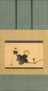 Pumpkin and Vine and Horse Fly, Edo Period by Katsushika Hokusai