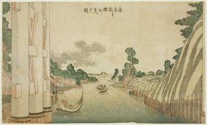 Sumida River seen from Azuma Bridge, from a group of Western-style landscapes