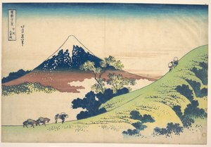 The Inume Pass in Kai Province, from the series Thirty-six Views of Mount Fuji