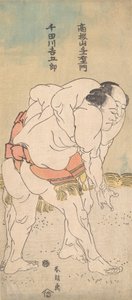 The Sumo Wrestlers Takaneyama Yoichiemon and Sendagawa Kichigoro