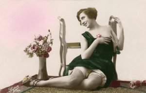 Woman in Green Dress, c. early 1900’s by Alec Hunter