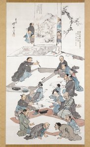 Calligraphy and Painting Party by Kawanabe Kyosai