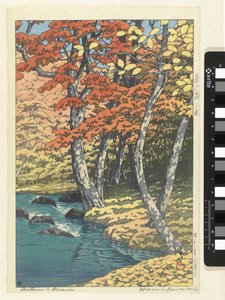 Autumn in Oirase by Kawase Hasui (signed by artist)