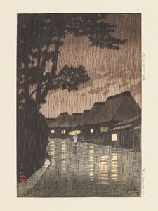 Rain at Maekawa, Sagami Province (1932)
