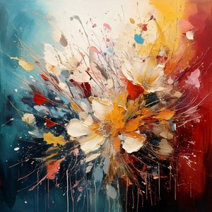 Vibrant Abstract Blooms by Kay Shanley