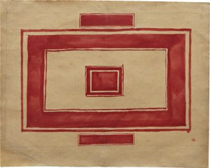 Ceiling plan for the Red Theatre, Leningrad by Kazimir Severinovich Malevich