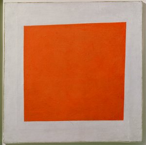 Red Square. Painting Realism Of A Peasant In Two Dimensions by Kazimir Severinovich Malevich