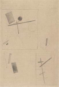 Suprematist Drawing by Kazimir Severinovich Malevich