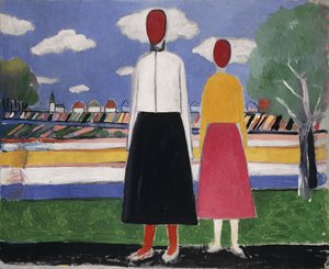 Two Figures in a Landscape