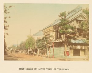 Main Street in Native Town of Yokohama by Kazumasa Ogawa