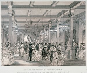 Reception for the Sultan of Turkey, Guildhall, City of London, 1867 by Kell Brothers