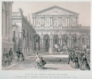 Visit of Abd-ul-Aziz, Sultan of Turkey to the Guildhall, City of London by Kell Brothers